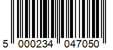 Barcode 5000234047050