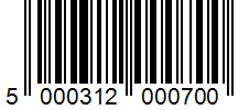 Barcode 5000312000700