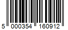 Barcode 5000354160912