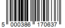 EAN Barcode for 5000386170637