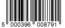 Barcode 5000396008791