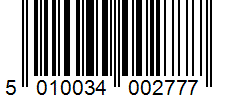 Barcode 5010034002777