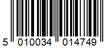 Barcode 5010034014749