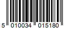 Barcode 5010034015180