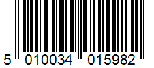 Barcode 5010034015982