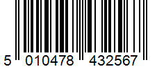 Barcode 5010478432567