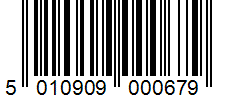 Barcode 5010909000679