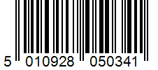 Barcode 5010928050341