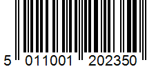Barcode 5011001202350