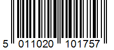 Barcode 5011020101757