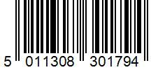 Barcode 5011308301794