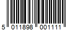 Barcode 5011898001111