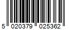 Barcode 5020379025362