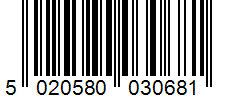 Barcode 5020580030681