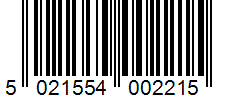 Barcode 5021554002215