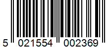 Barcode 5021554002369