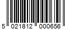 Barcode 5021812000656