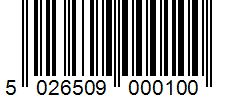 Barcode 5026509000100