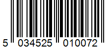 Barcode 5034525010072