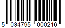 Barcode 5034795000216