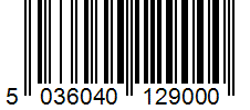 Barcode 5036040129000