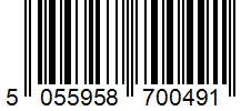 Barcode 5055958700491
