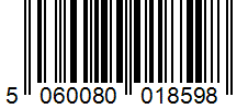 Barcode 5060080018598