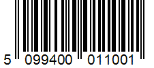 Barcode 5099400011001
