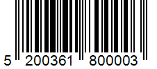 Barcode 5200361800003