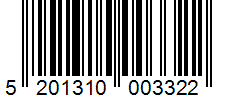 Barcode 5201310003322