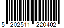 Barcode 5202511220402
