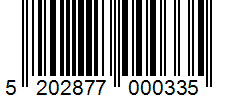 Barcode 5202877000335