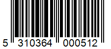 Barcode 5310364000512