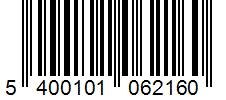 Barcode 5400101062160