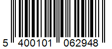 Barcode 5400101062948