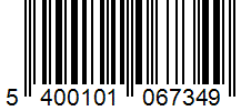 Barcode 5400101067349