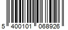 Barcode 5400101068926