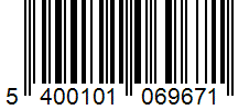 Barcode 5400101069671