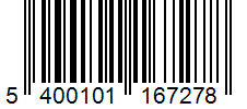 Barcode 5400101167278