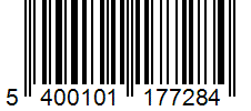 Barcode 5400101177284