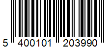 Barcode 5400101203990