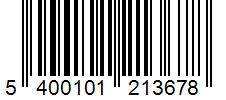 Barcode 5400101213678