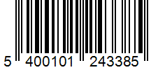 Barcode 5400101243385