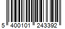 Barcode 5400101243392