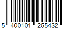 Barcode 5400101255432