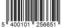 Barcode 5400101256651