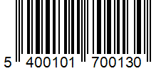 Barcode 5400101700130