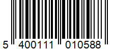 Barcode 5400111010588