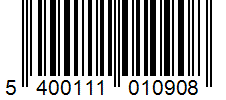 Barcode 5400111010908