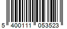 Barcode 5400111053523
